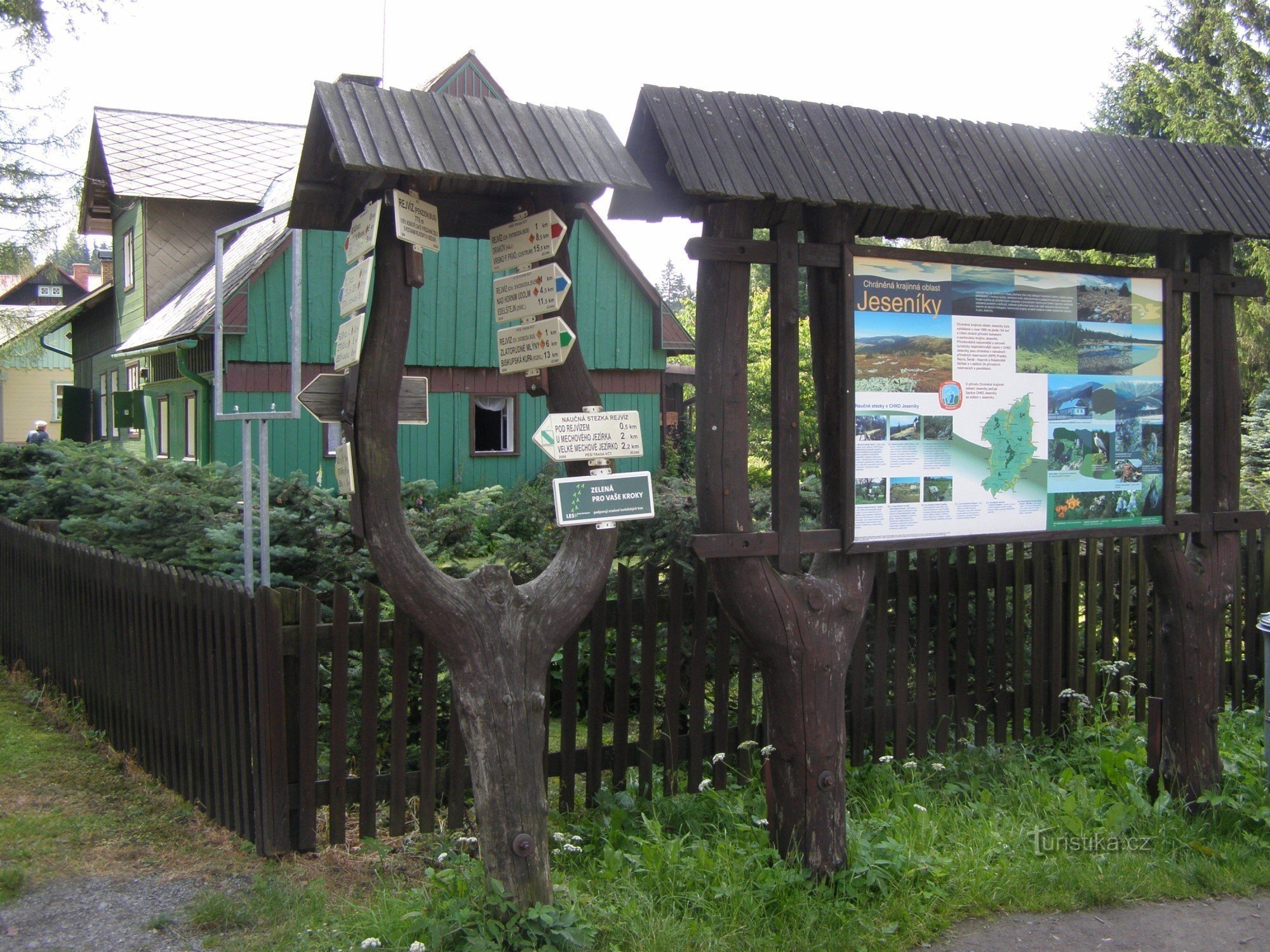 Touristenkreuzung - Rejvíz, Bus, Pension Rejvíz