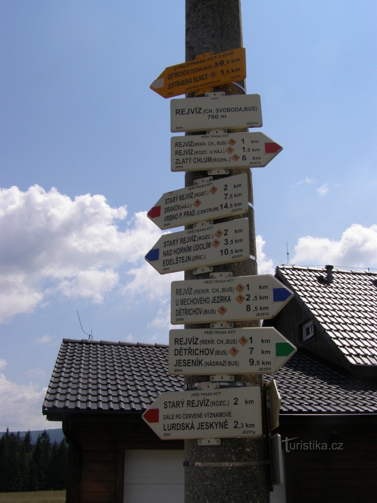 toeristisch kruispunt - Rejvíz, huisje Svoboda