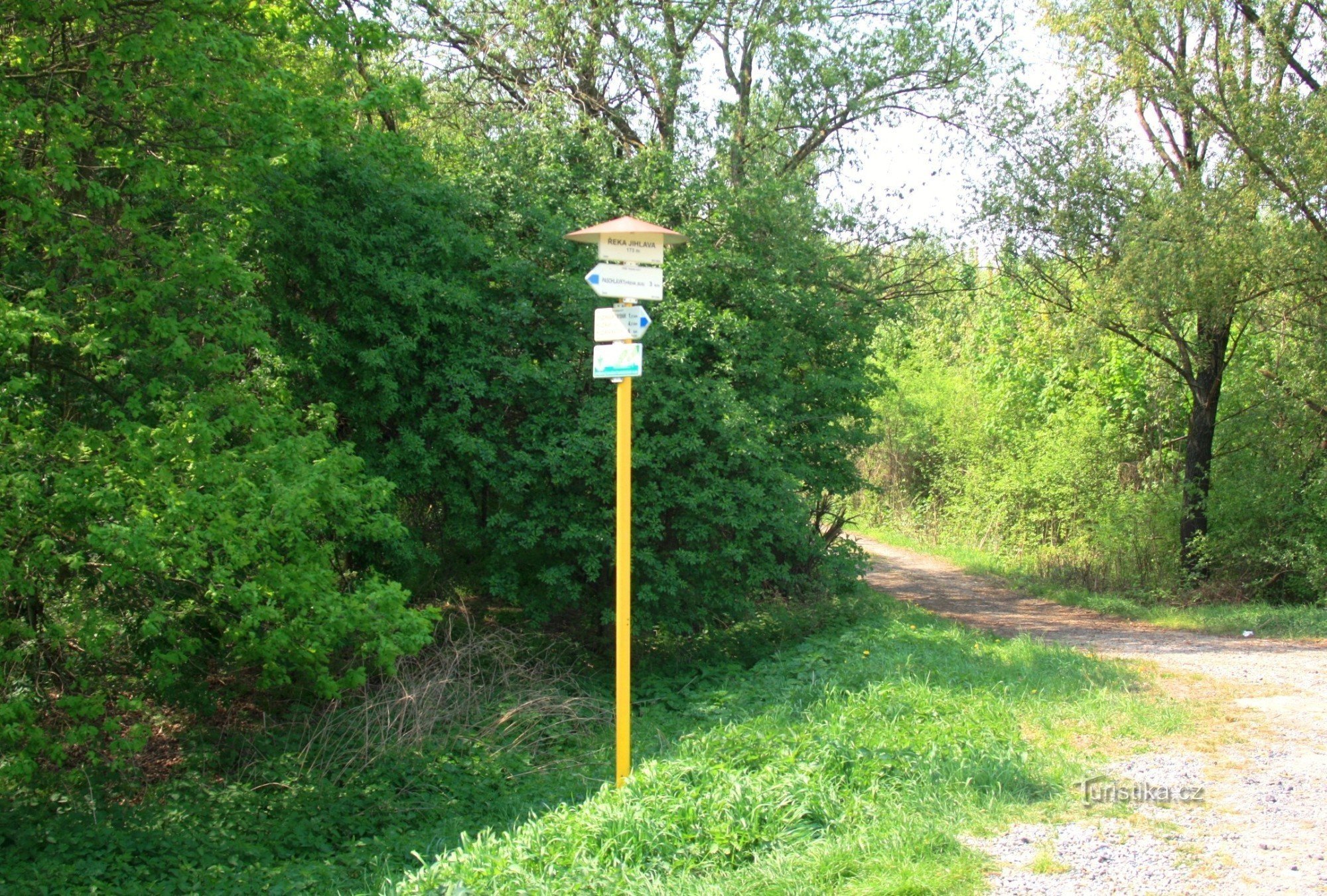 Tourist crossroads of the River Jihlava