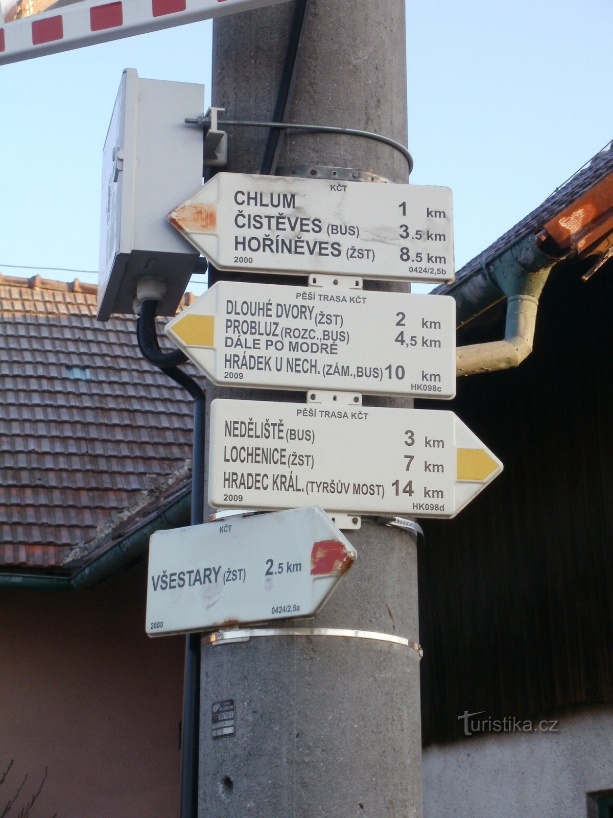 Rozběřice 旅游十字路口