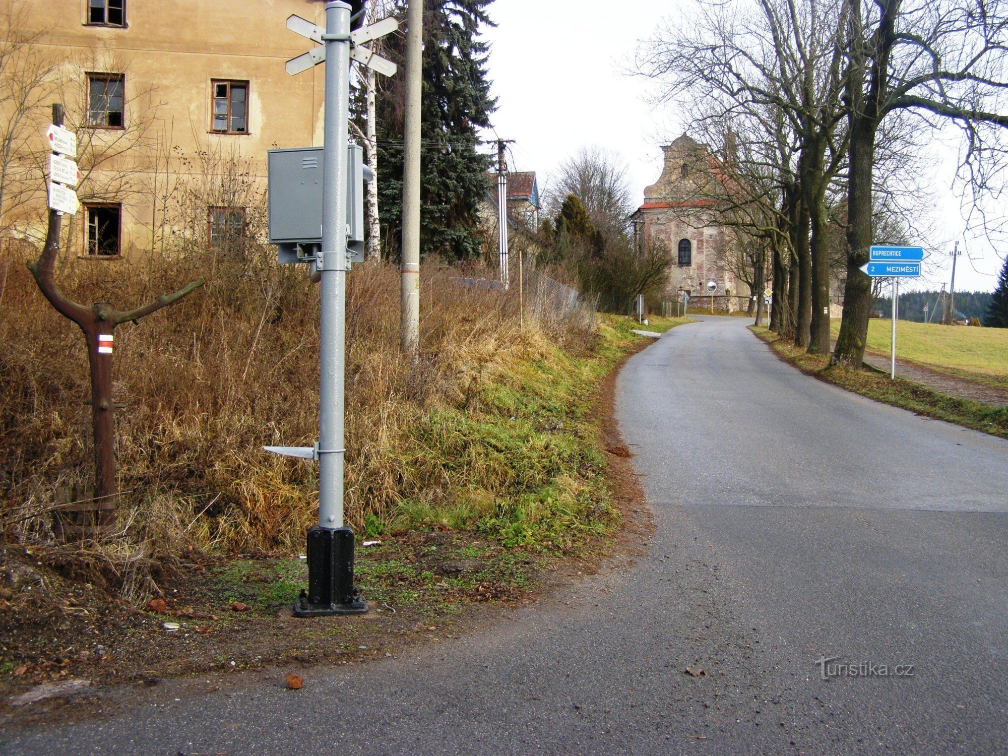 encrucijada turística - Ruprechtice, ferrocarril