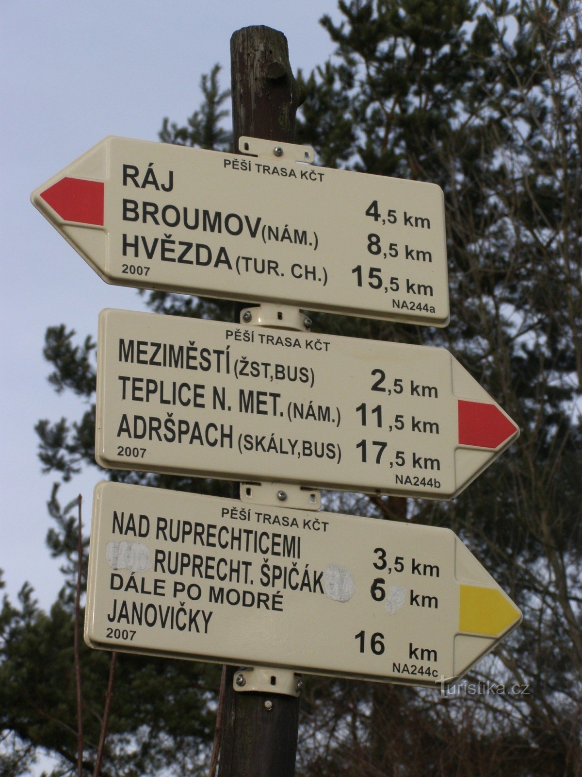 turistkorsvej - Ruprechtice, jernbane