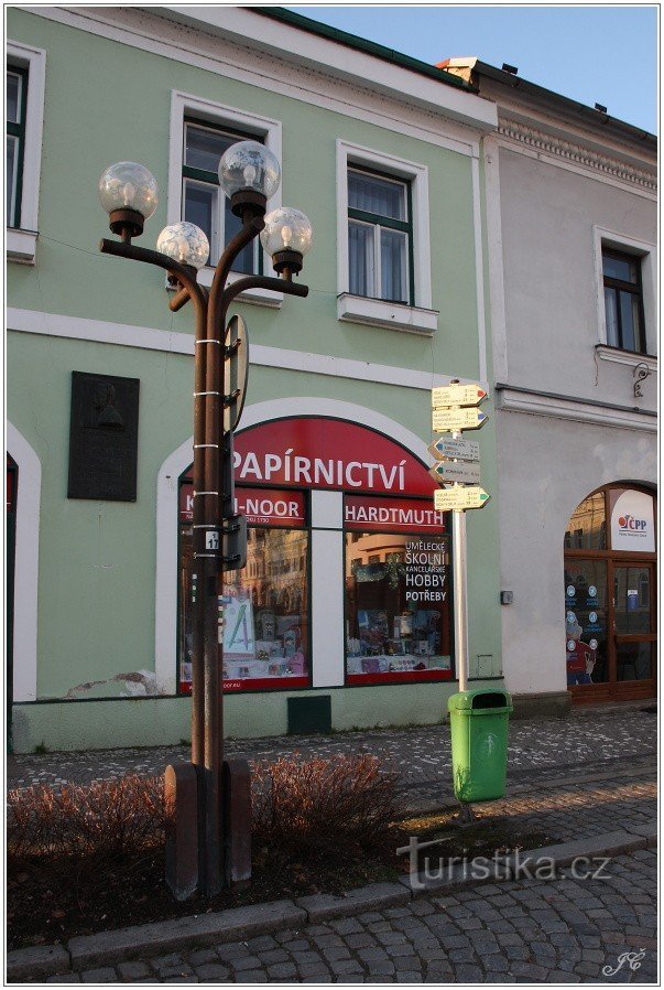 Răscruce turistică Rychnov nad Kněžnou, piață