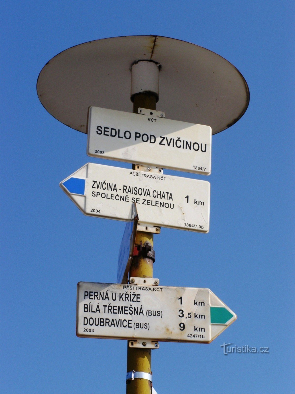 răscruce turistică Sedlo pod Zvičinou