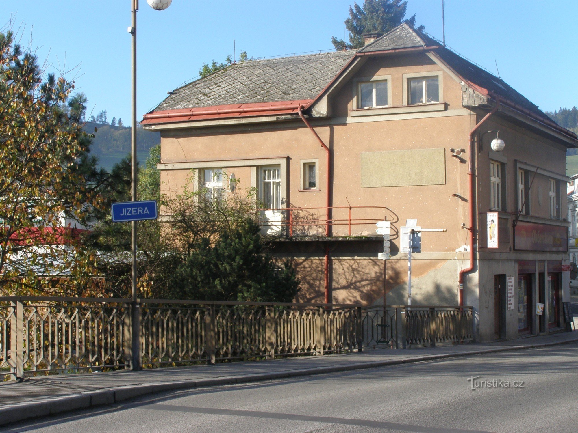 the tourist crossroads of Semily - the bridge over the Jizera