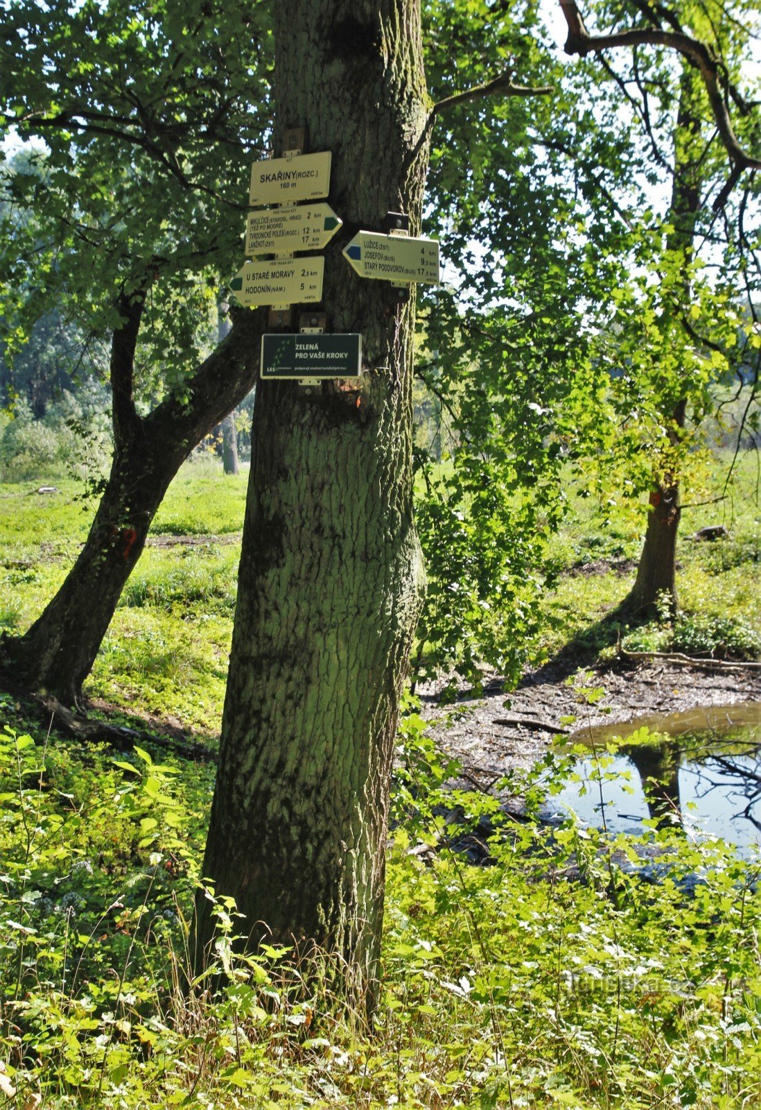 Touristenkreuzung Skařina