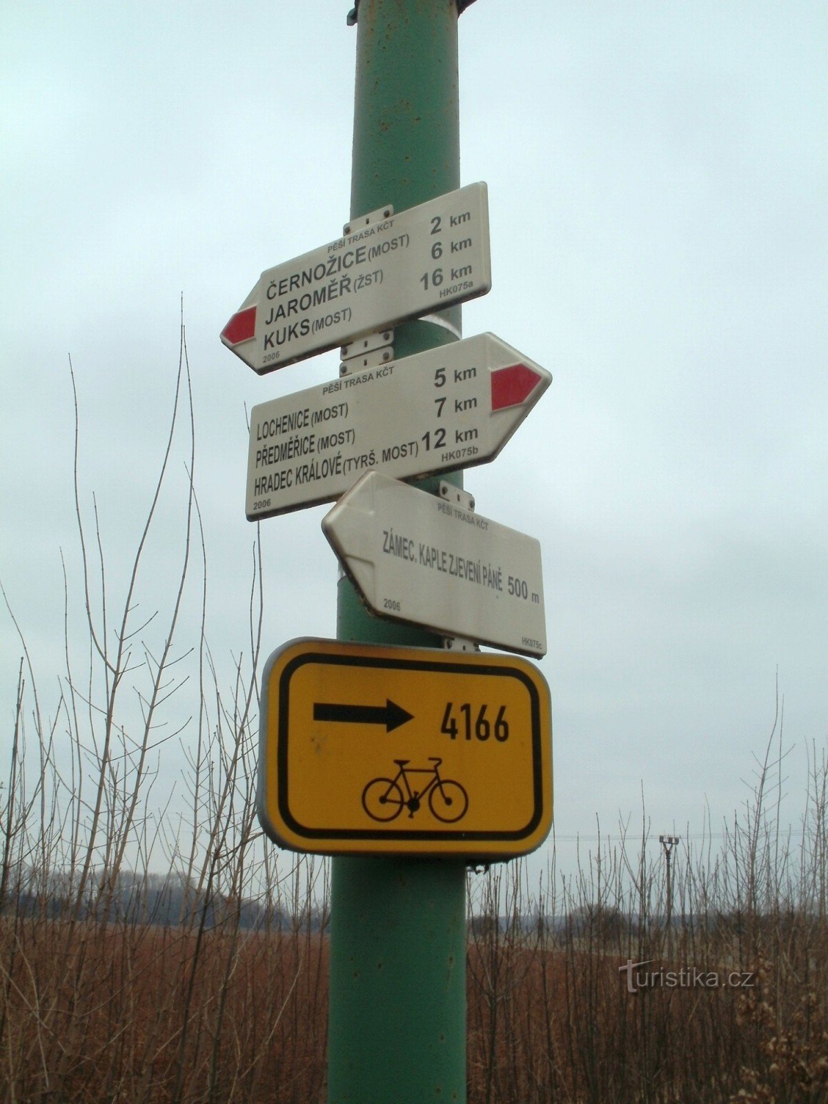 turistkorsning Smiřice - nära bron