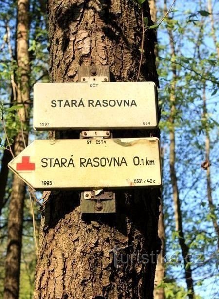 Turistické rozcestí Stará Rasovna