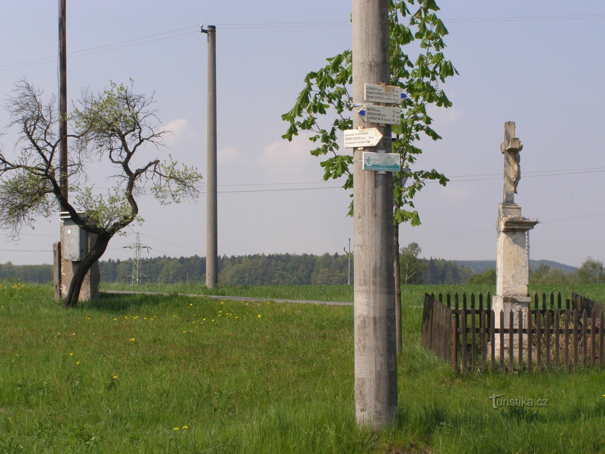 Touristenkreuzung Stolín