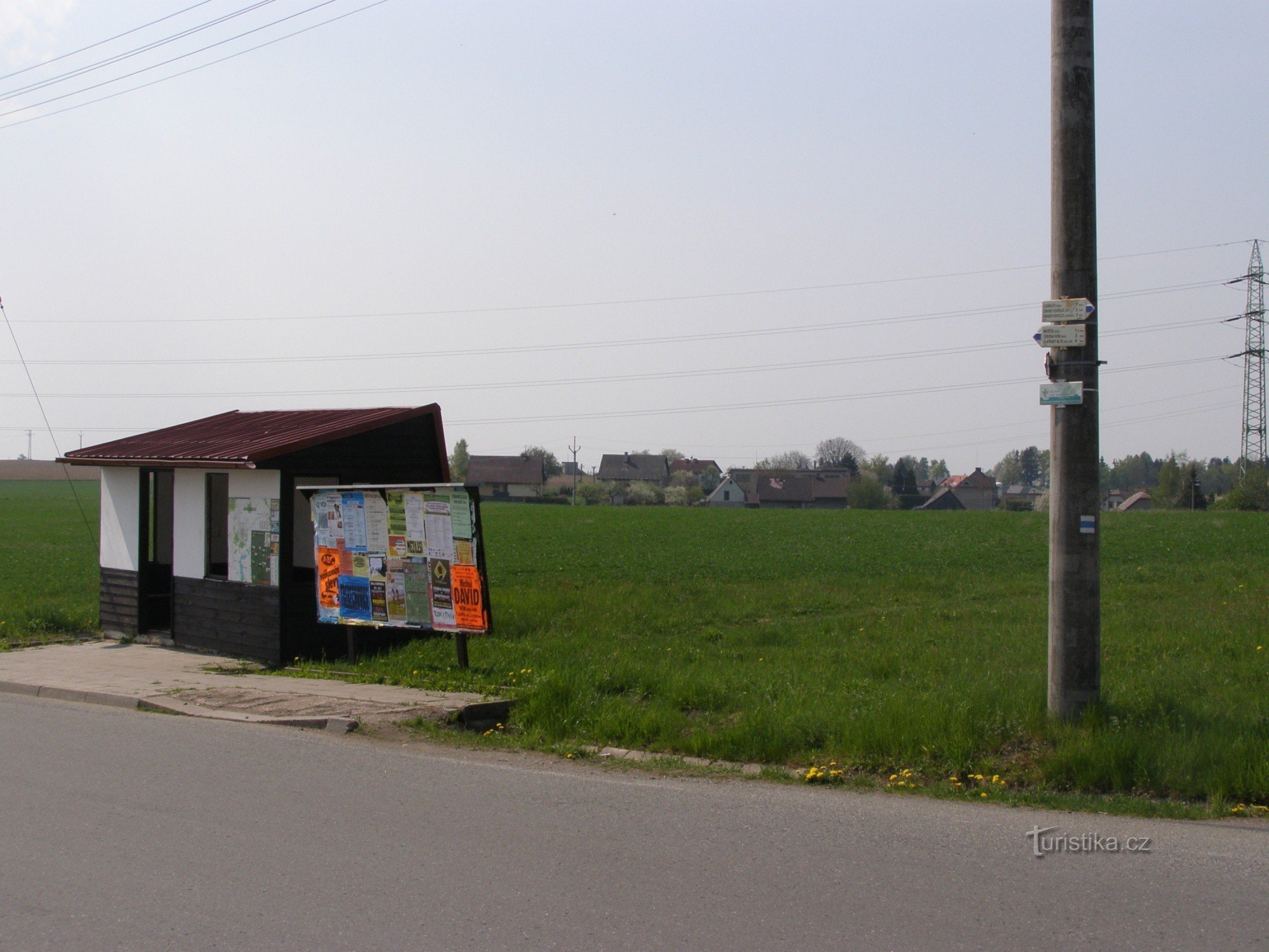 Touristenkreuzung Stolín