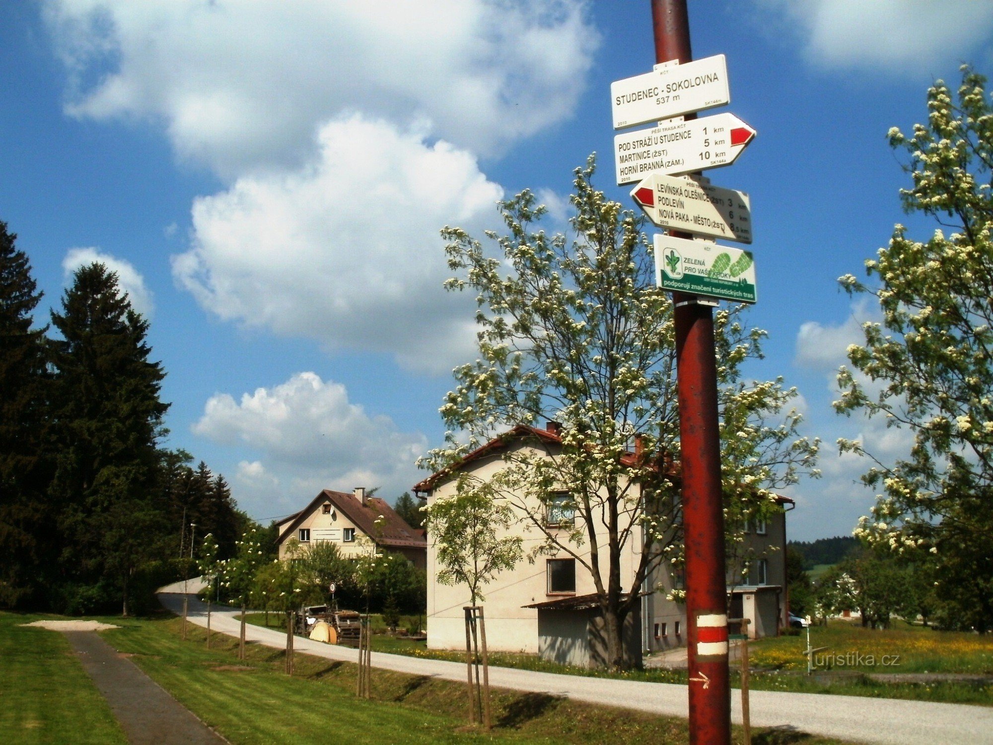 encrucijada turística Studenec - Sokolovna