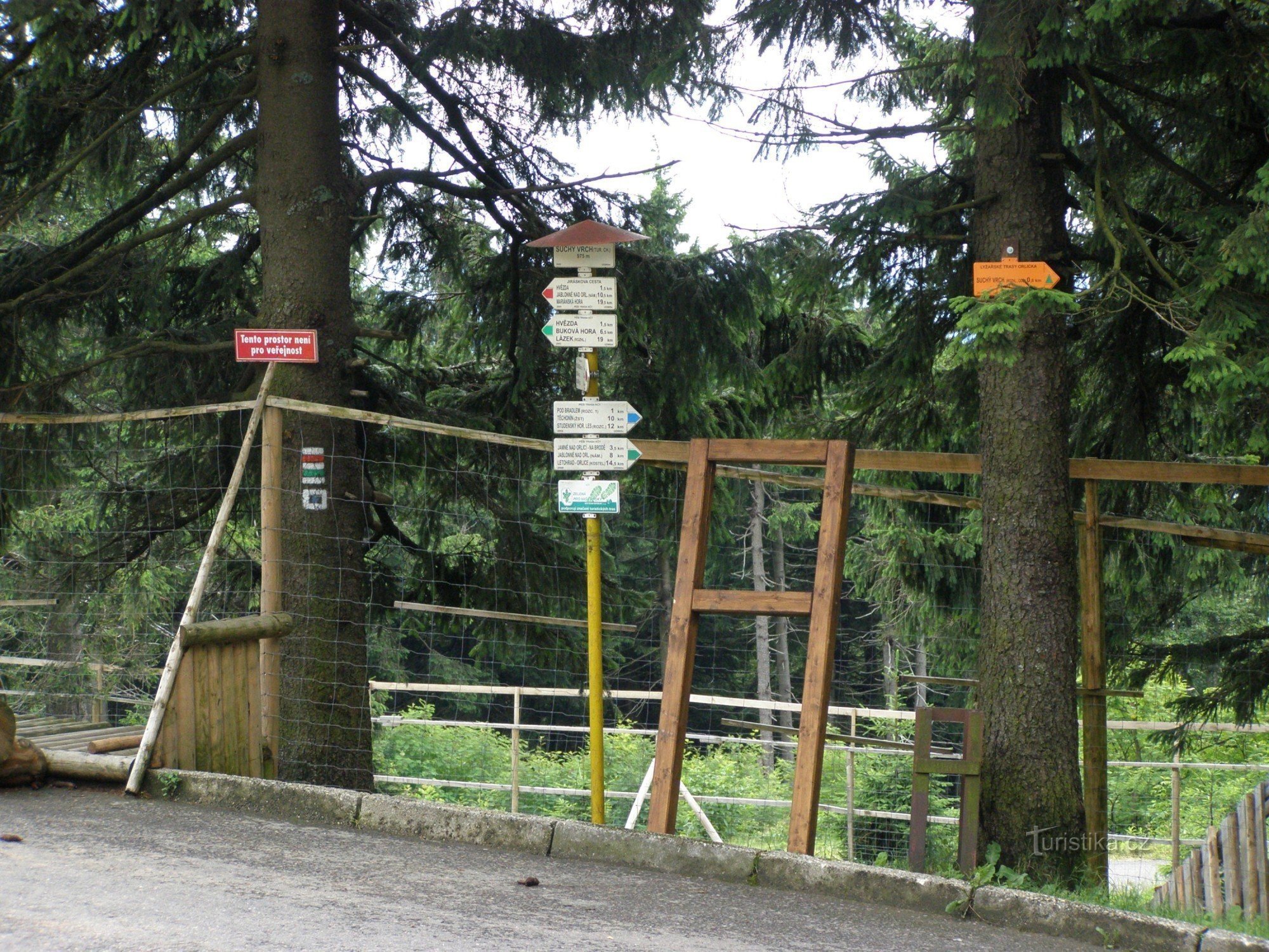 Cruce turístico de Suchý vrch