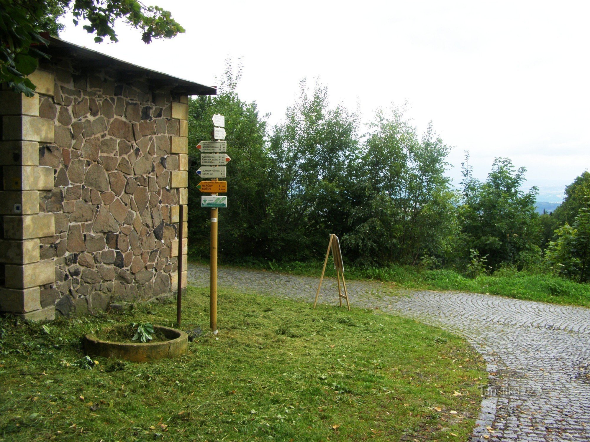 turistické rozcestí Tábor - u rozhledny