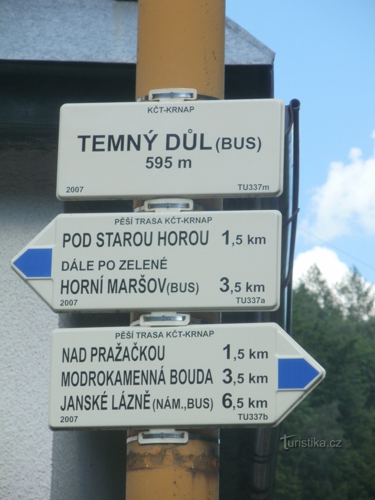 turistkorsning Temný důl