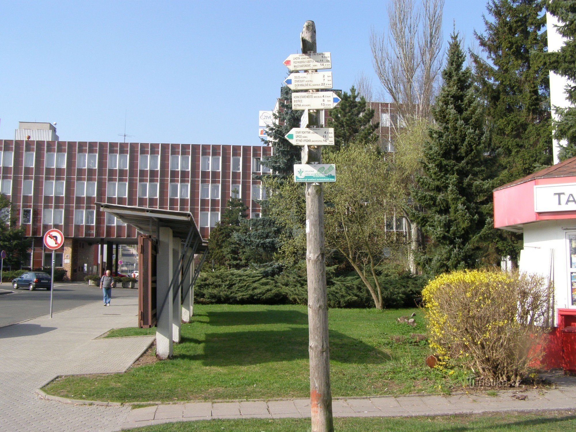 encruzilhada turística Trutnov - náměstí Republiky