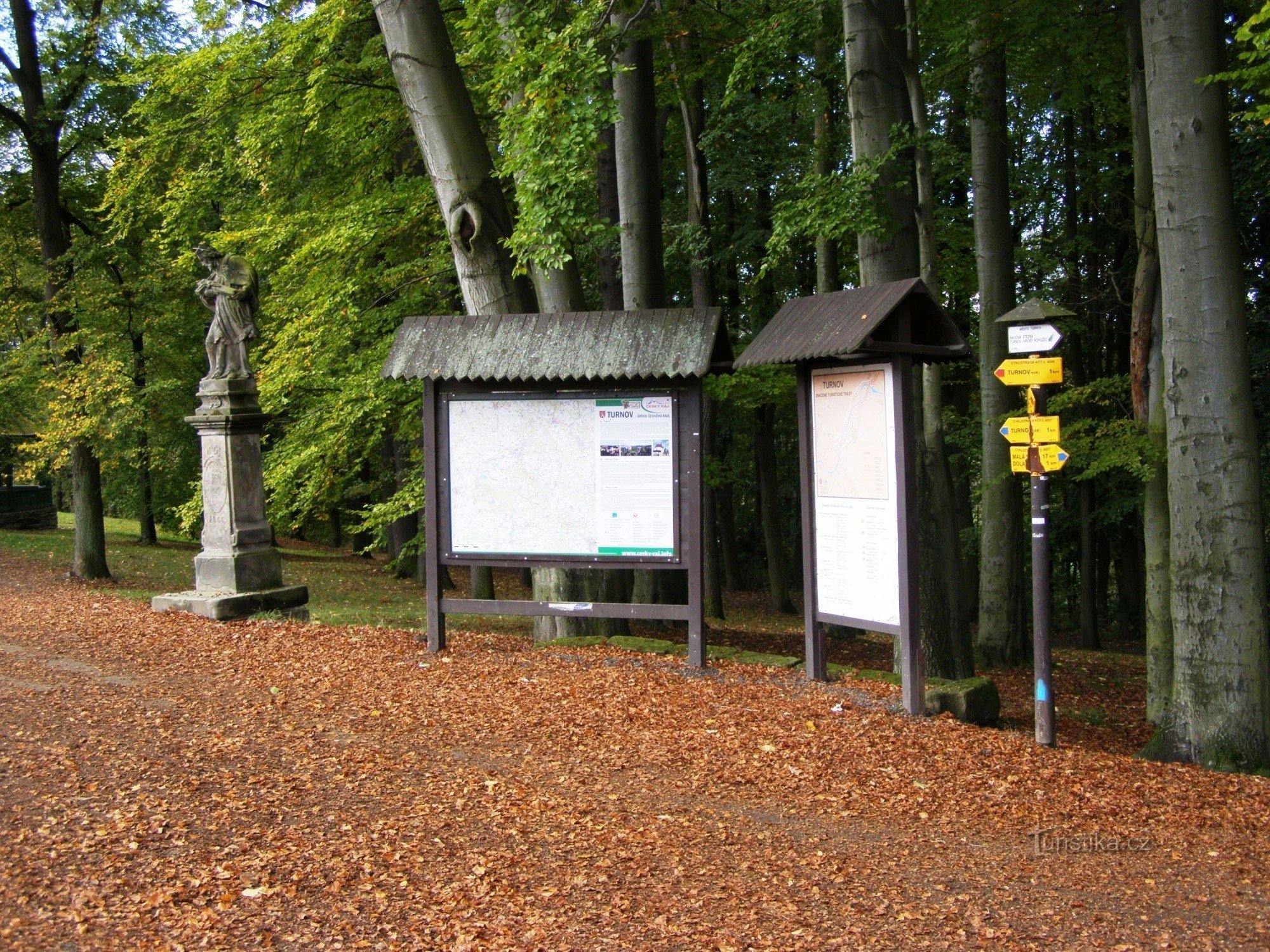 rozdroże turystyczne Turnov - Metelkovy sady