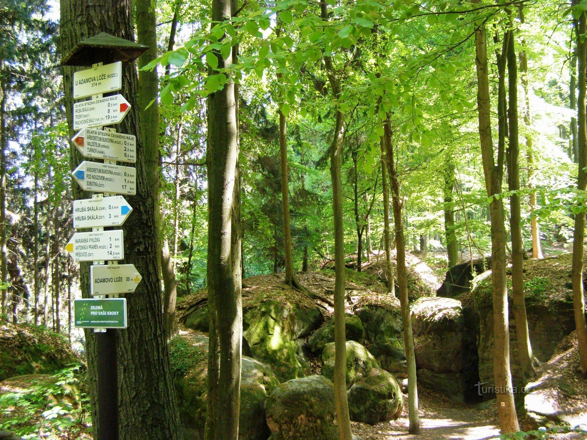 carrefour touristique au lit d'Adam