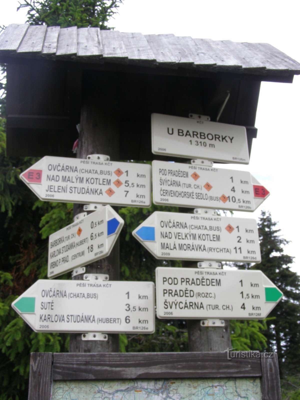toeristisch kruispunt - U Barborka