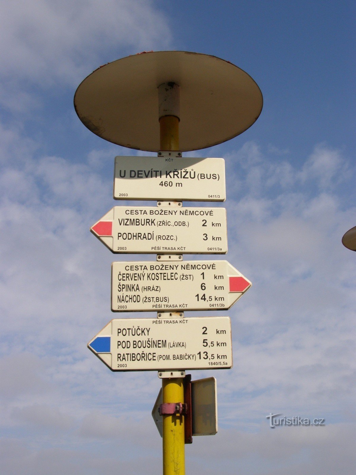 tourist crossroads - At the Nine Crosses