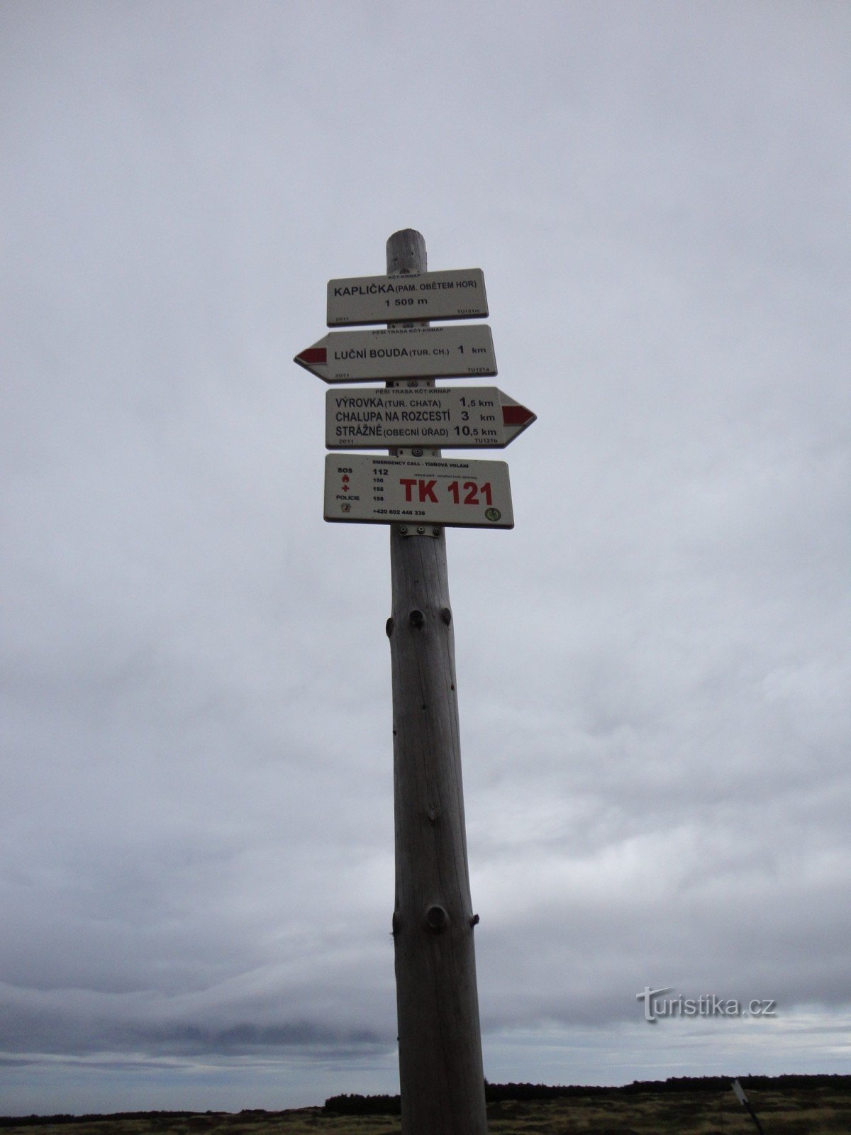 tourist crossroads near Kaplička