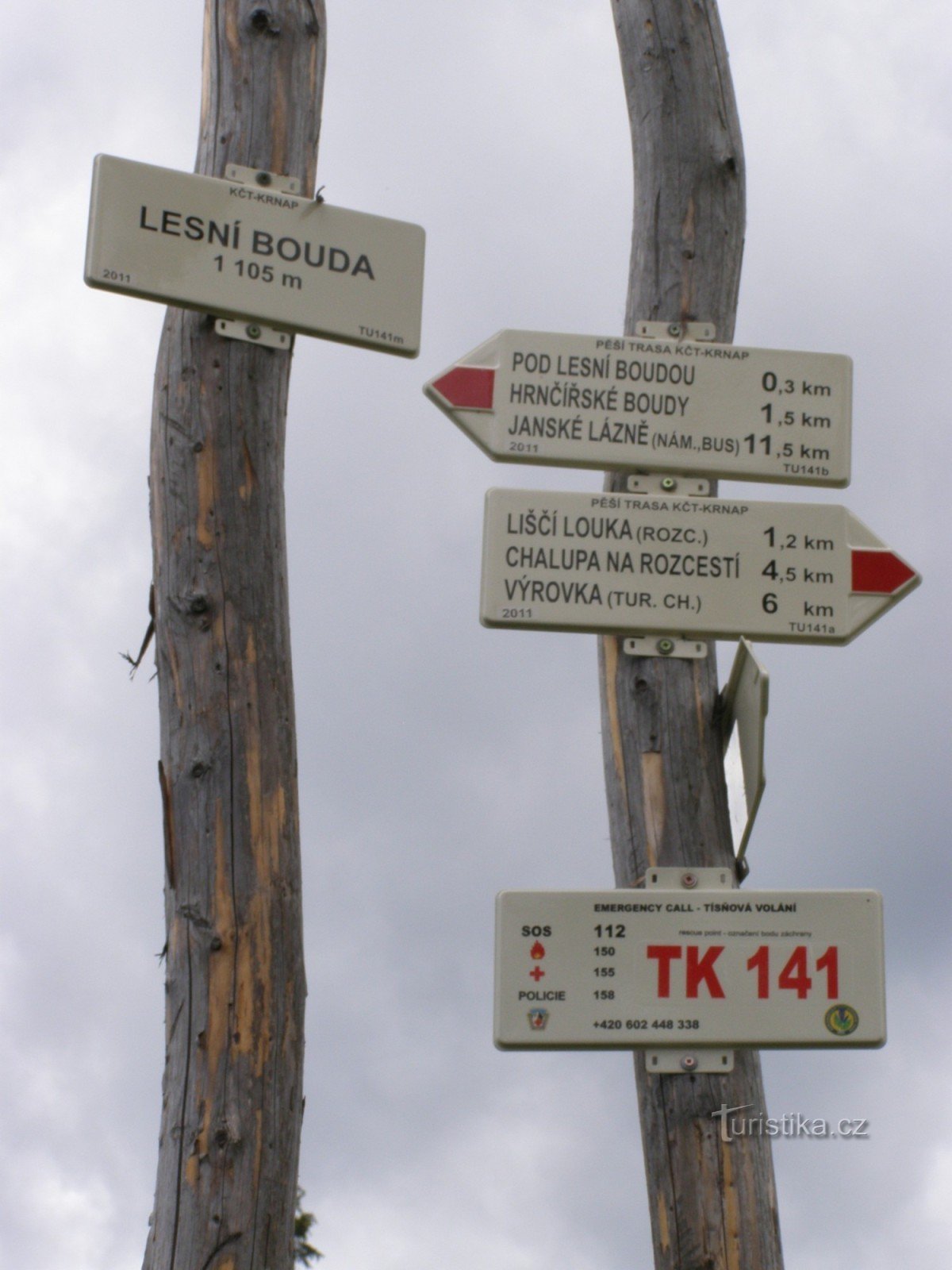 turistično križišče U Lesní bouda