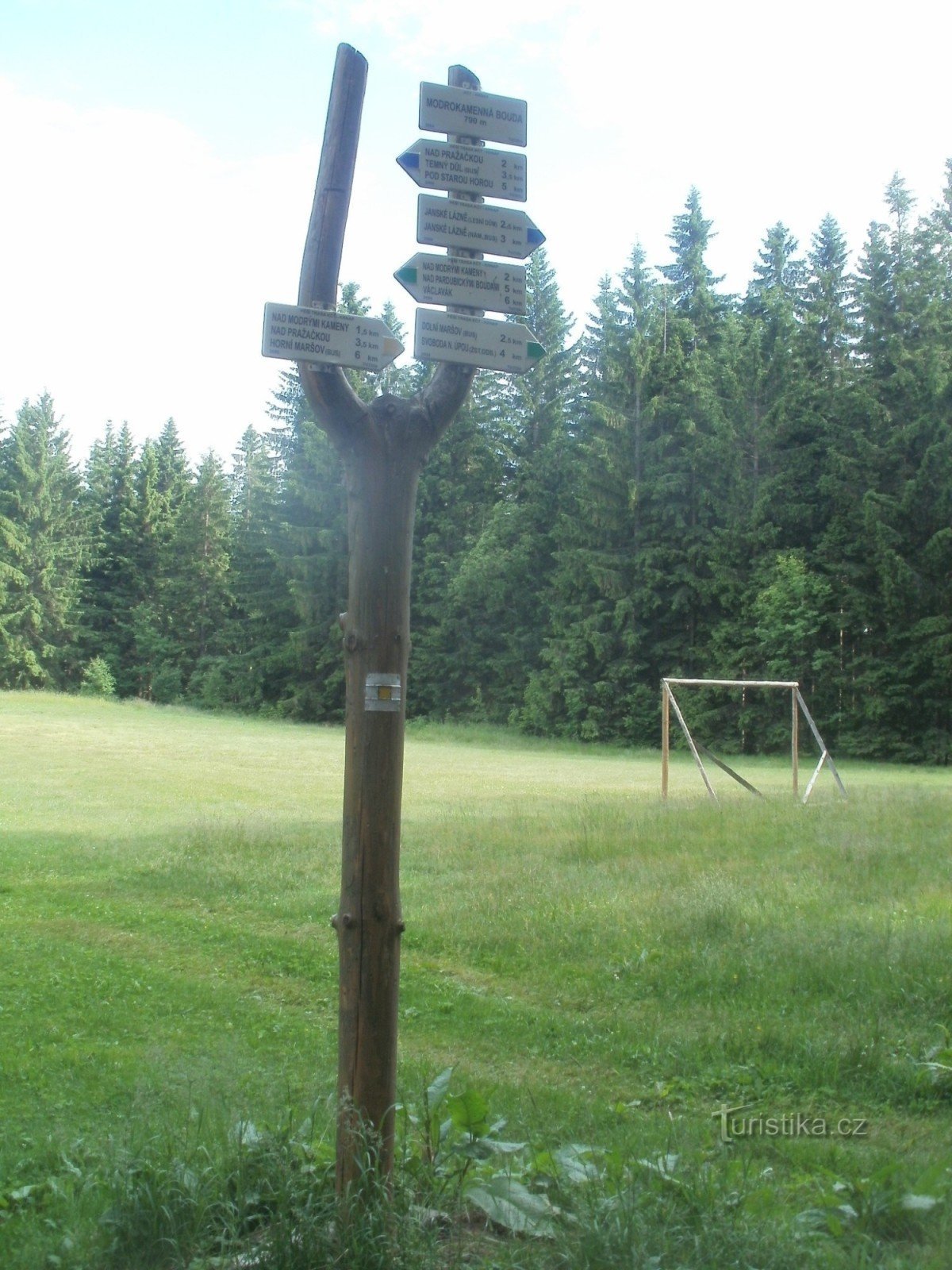 encruzilhada turística U Modrokamenná bouda