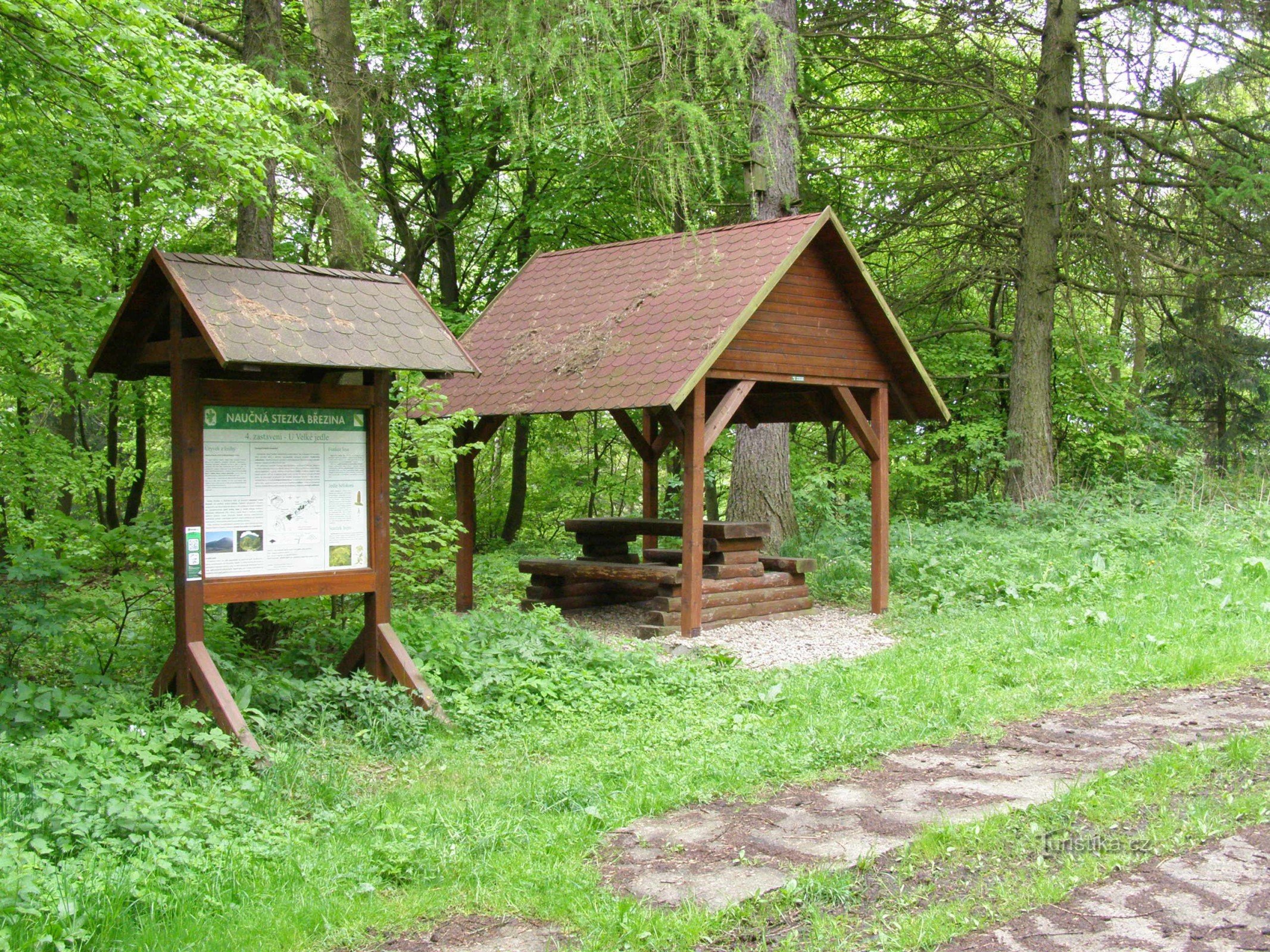 toeristisch kruispunt U Velké Jedle