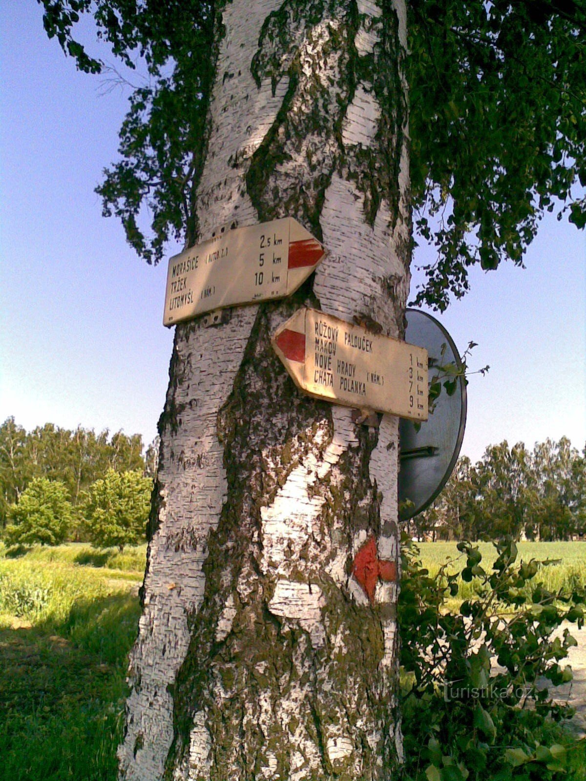 tourist crossroads Újezdec