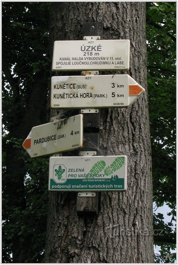 Touristenkreuzung Uzké