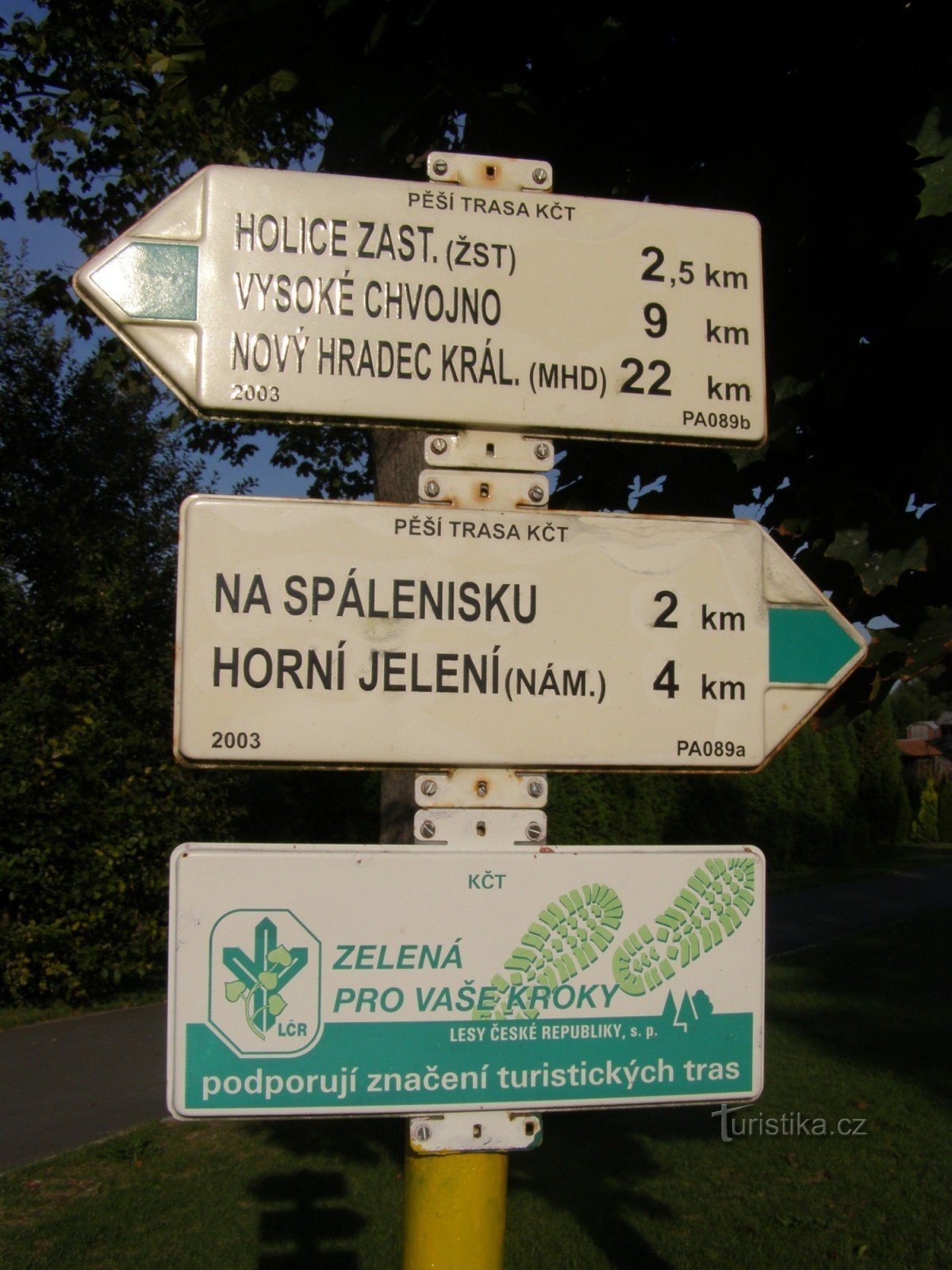 het toeristische kruispunt van Velina