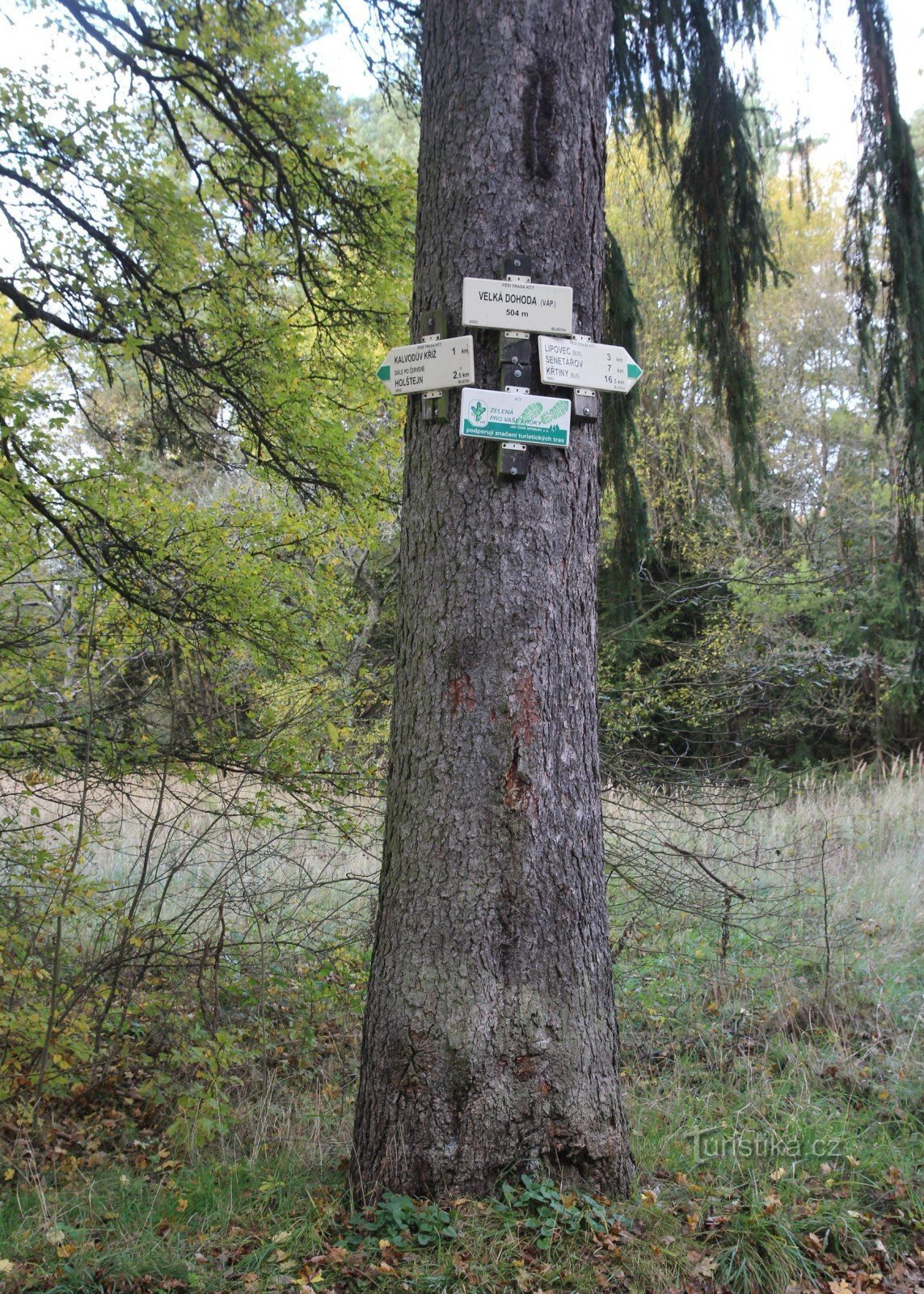 Toeristisch kruispunt Velká Dohoda