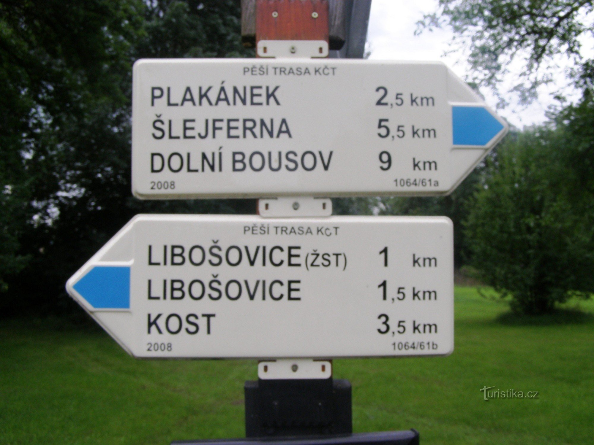 Touristenkreuzung Vesec u Sobotka