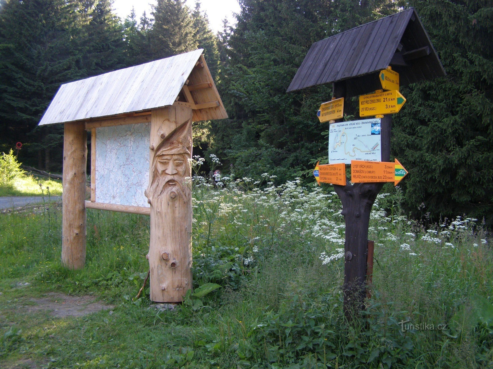 turistkorsning Videlské sedlo