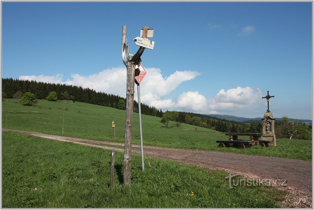 Carrefour touristique de Vízov, gîte Hubertus