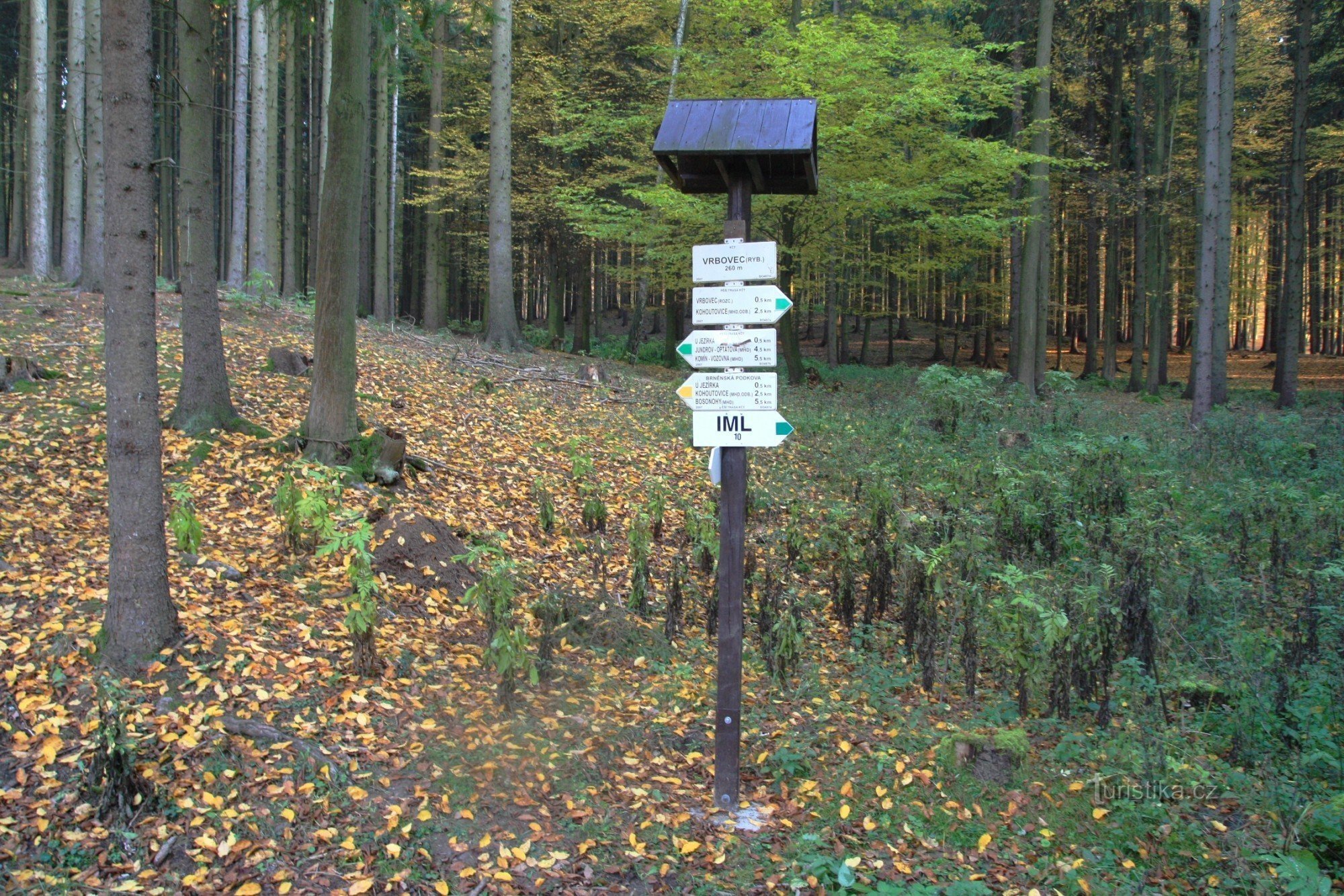 Rozdroże turystyczne Vrbovec-rybník