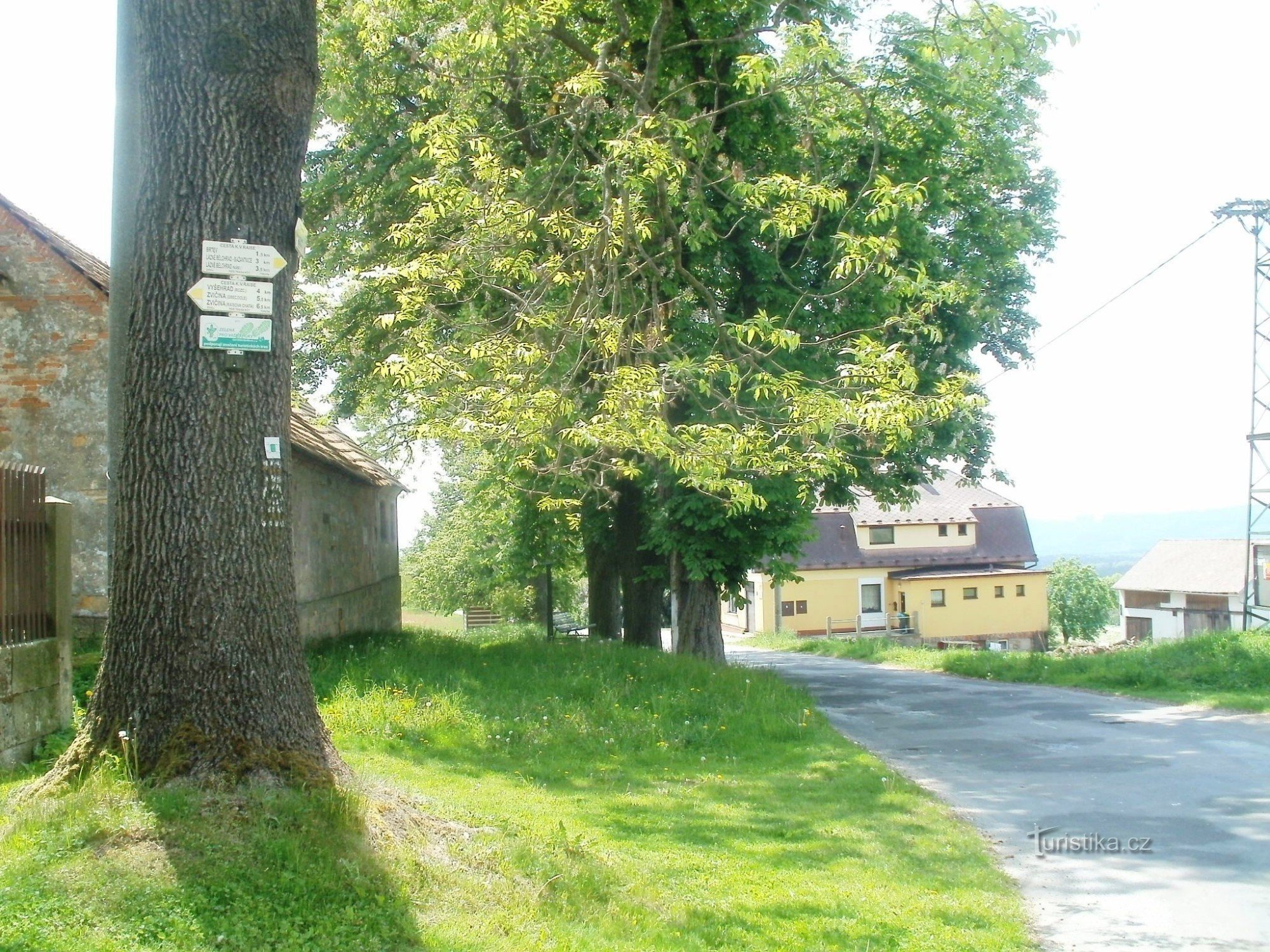 touristische Kreuzung Vřesník