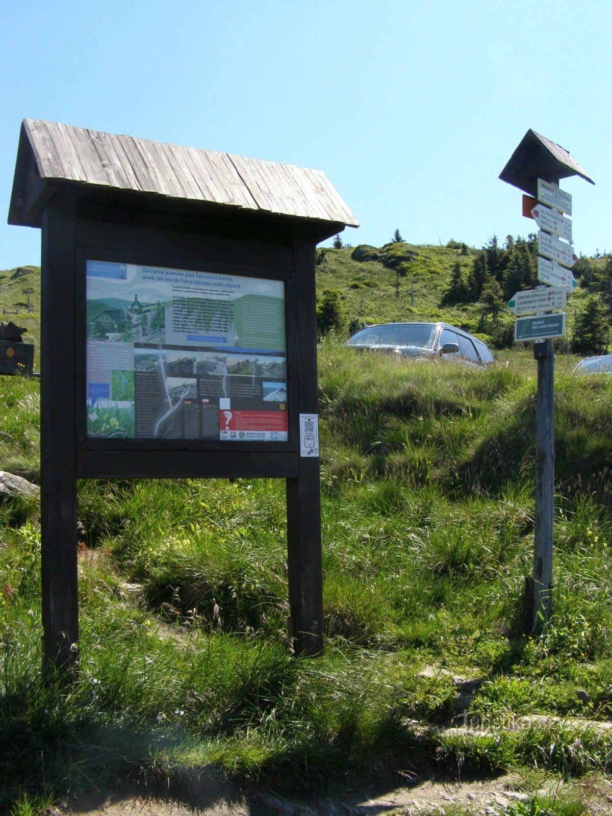 rozdroże turystyczne Vřesová studánka