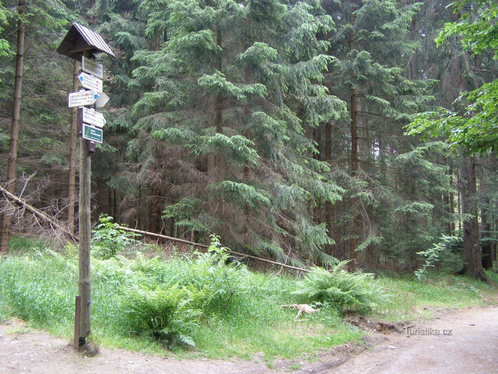 tourist crossroads - Entrance to the reserve