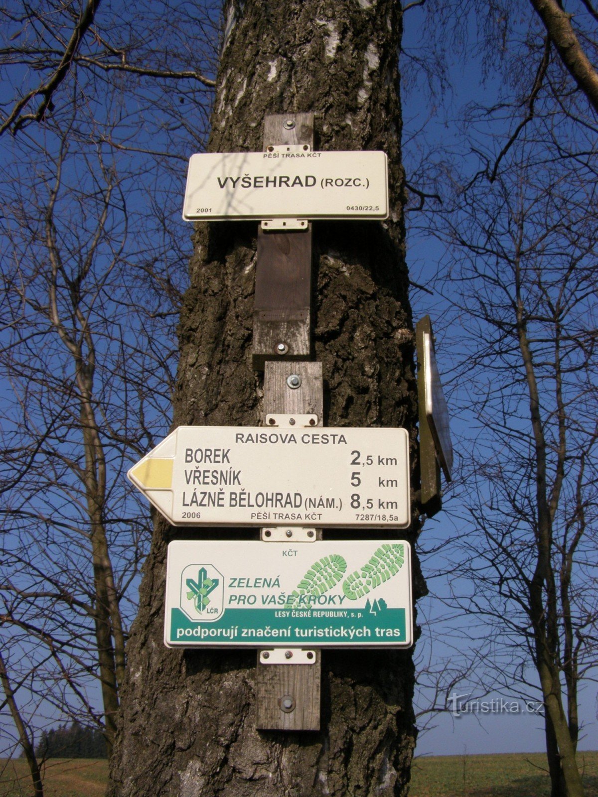 tourist crossroads Vyšehrad