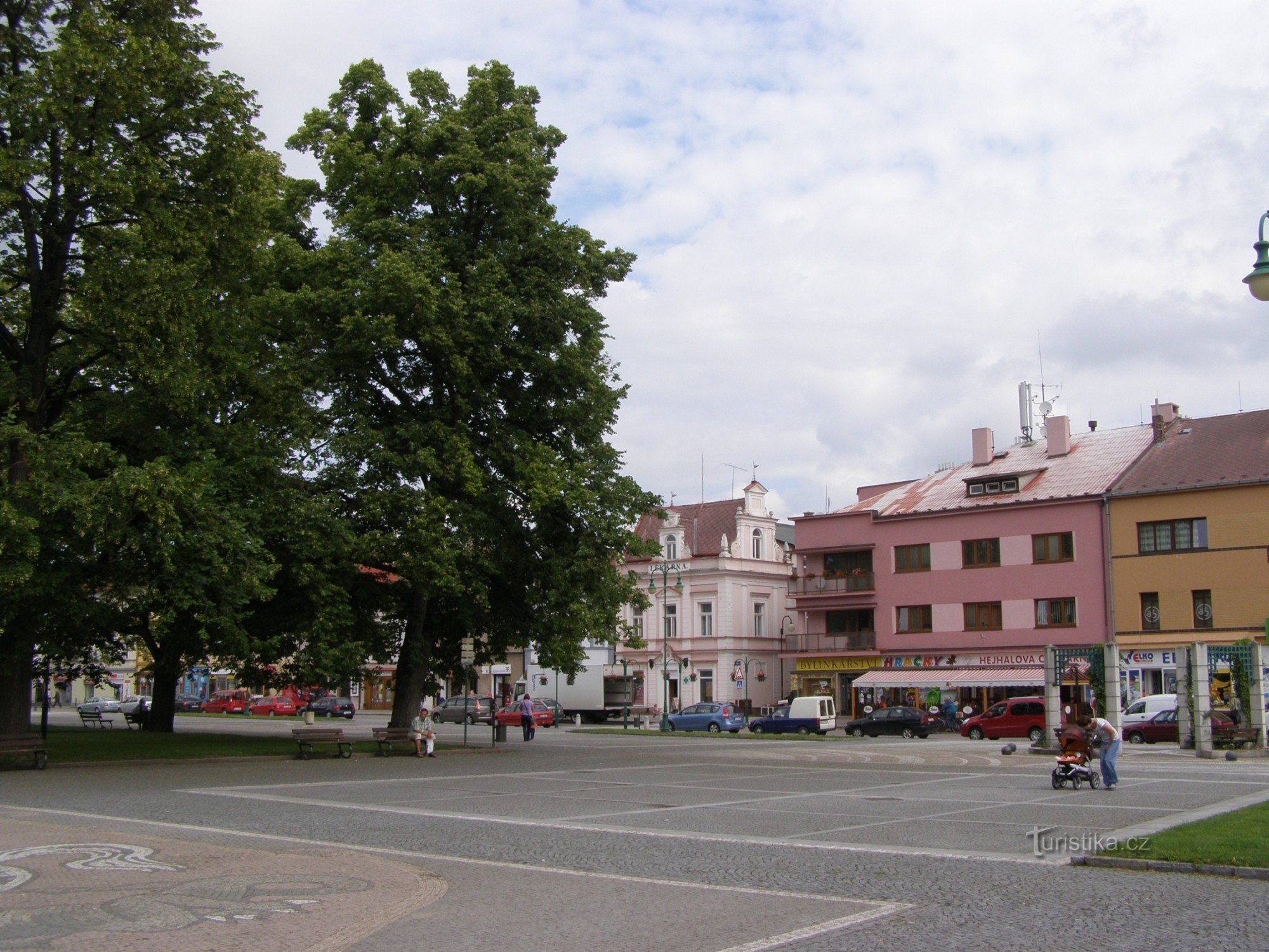 turisztikai kereszteződés Vysoké Mýto - Přemysl Otakar II tér