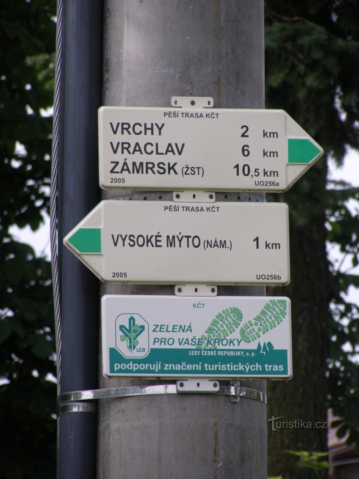 tourist crossroads Vysoké Mýto - žst.