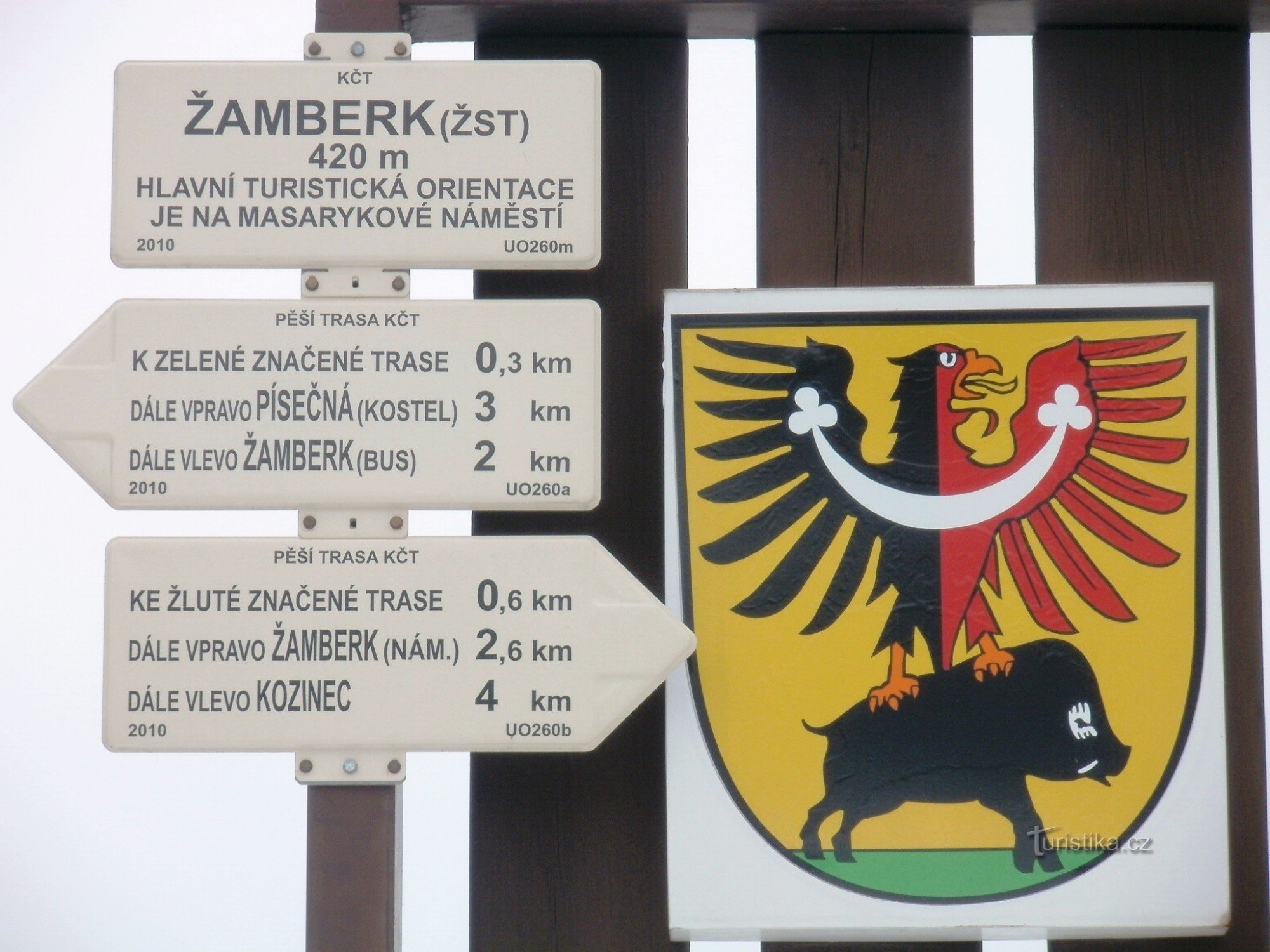 turistkorsning Žamberk - järnvägsstation