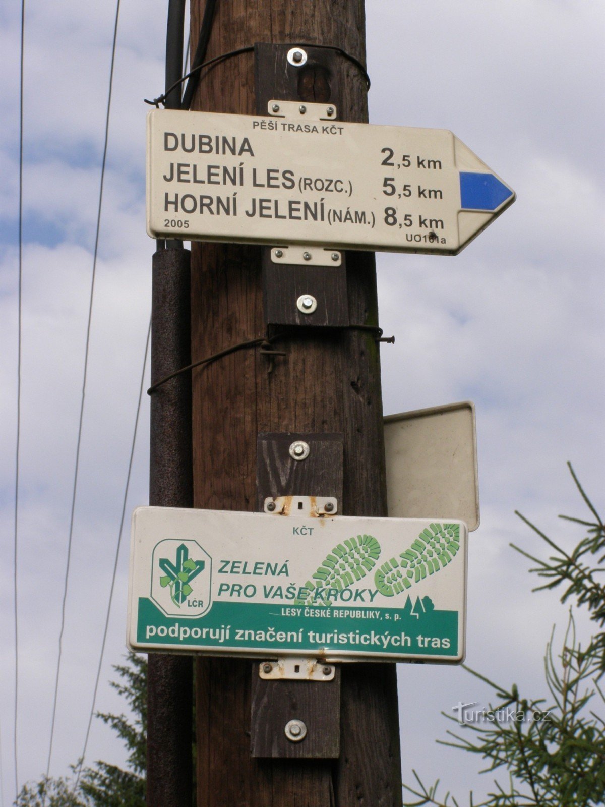 Touristenkreuzung Zámrsk - žst.