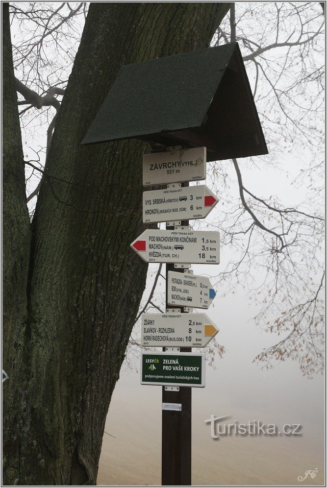 Závrchy tourist crossroads