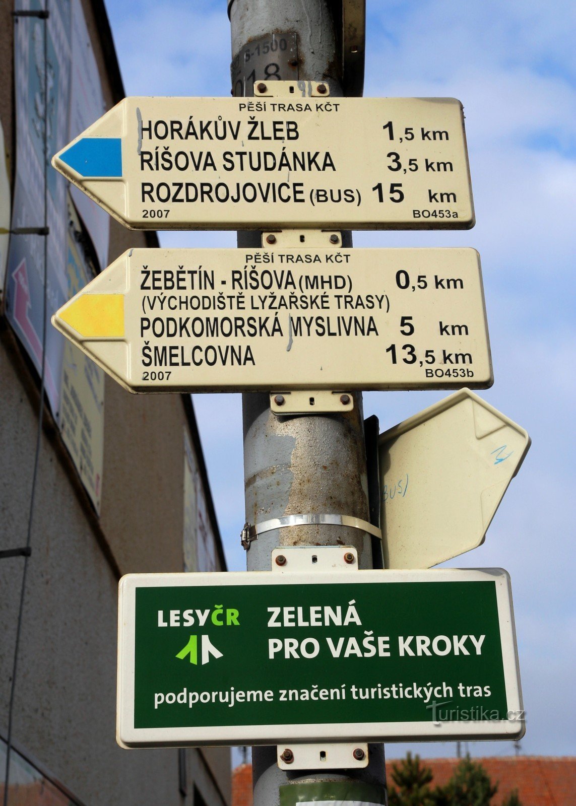 Turistkorsning Žebětín-náměstí