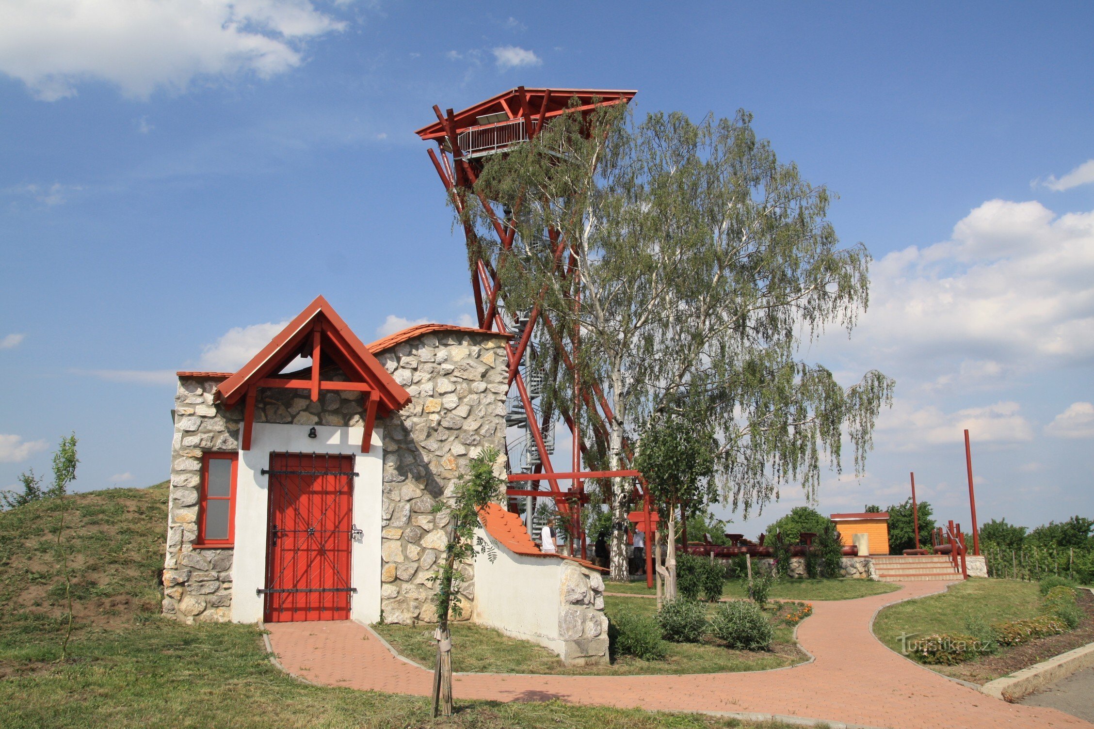 Tourist area on the top of Slunečná