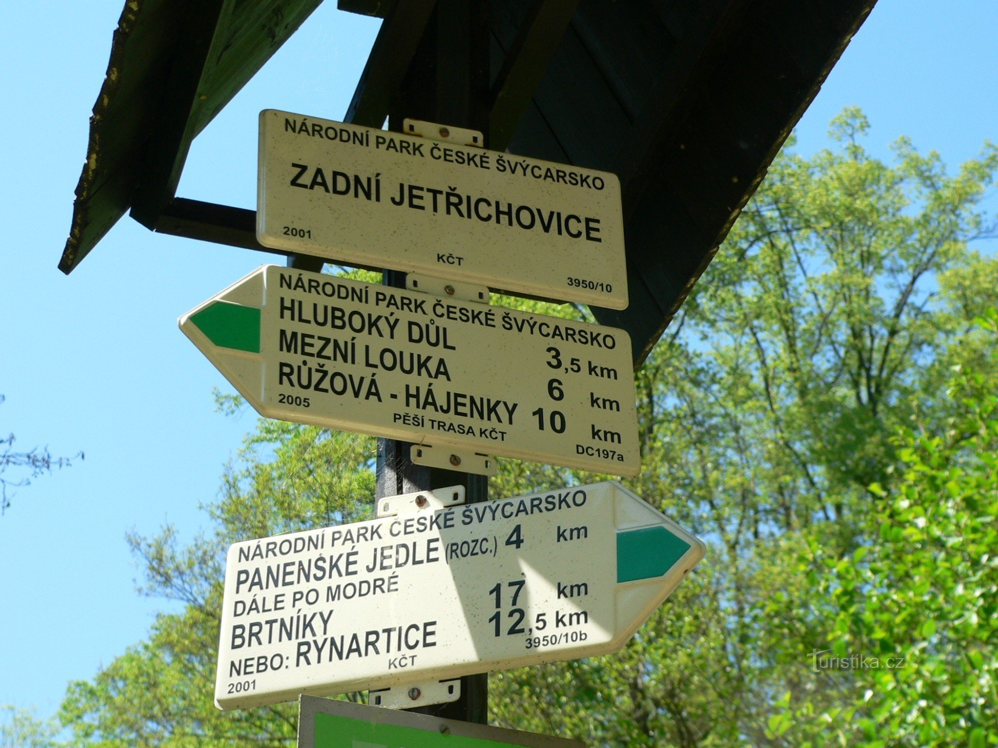 Tourist signpost