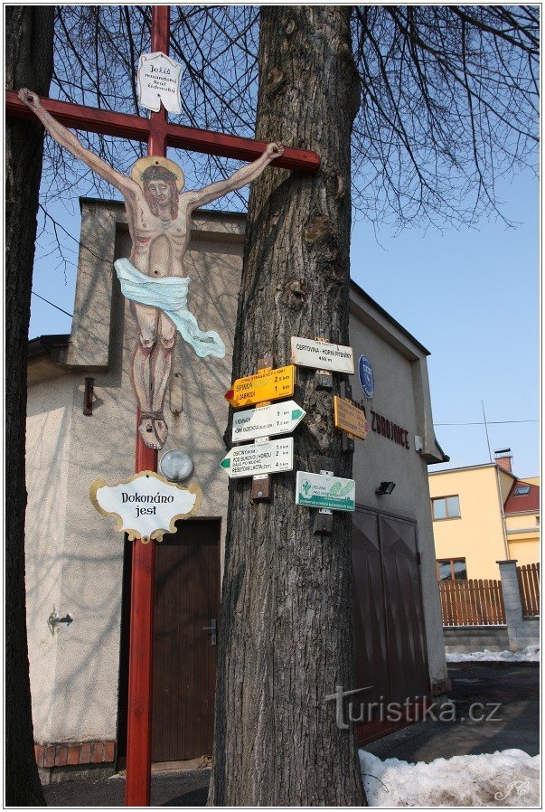 Tourist signpost Čertovina - Horní Rybníky