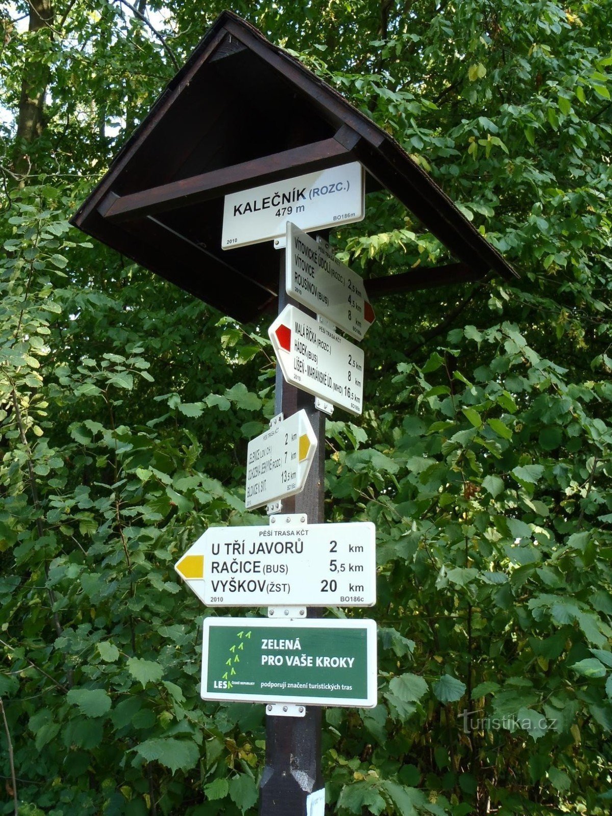 Tourist signpost Kalečník - 18.9.2011