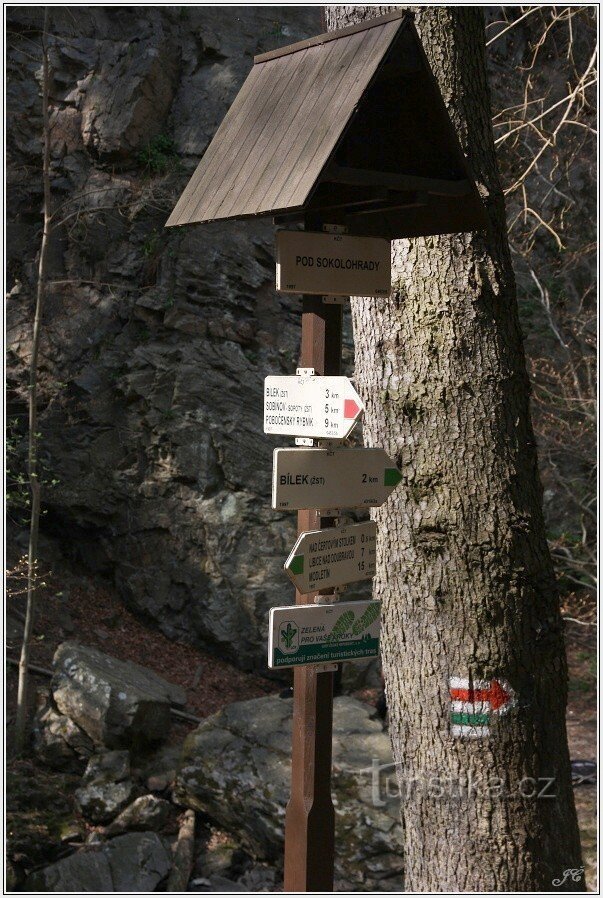 Panneau touristique Pod Sokolohrady